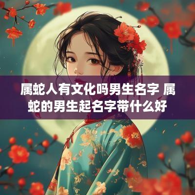属蛇人有文化吗男生名字 属蛇的男生起名字带什么好