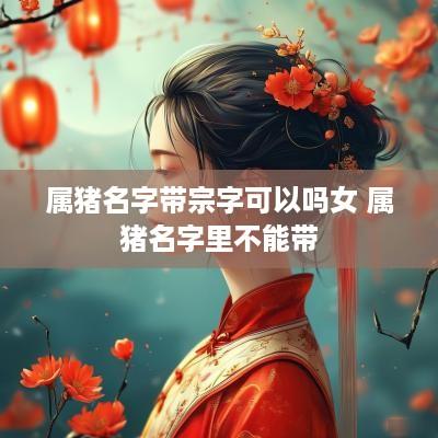 属猪名字带宗字可以吗女 属猪名字里不能带