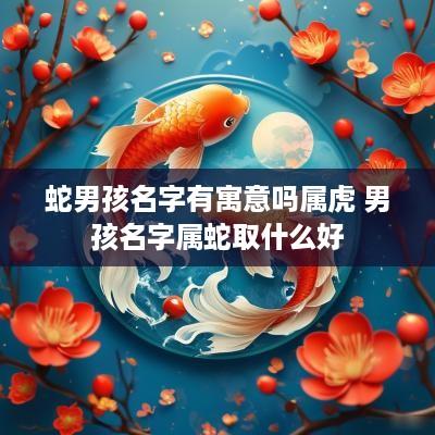 蛇男孩名字有寓意吗属虎 男孩名字属蛇取什么好