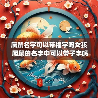 属鼠名字可以带福字吗女孩 属鼠的名字中可以带子字吗?