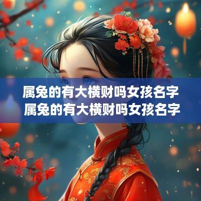 属兔的有大横财吗女孩名字 属兔的有大横财吗女孩名字怎么取