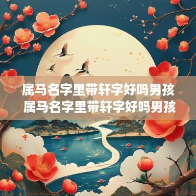 属马名字里带轩字好吗男孩 属马名字里带轩字好吗男孩子