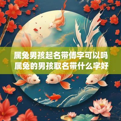 属兔男孩起名带傅字可以吗 属兔的男孩取名带什么字好