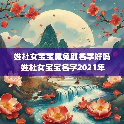 姓杜女宝宝属兔取名字好吗 姓杜女宝宝名字2025年