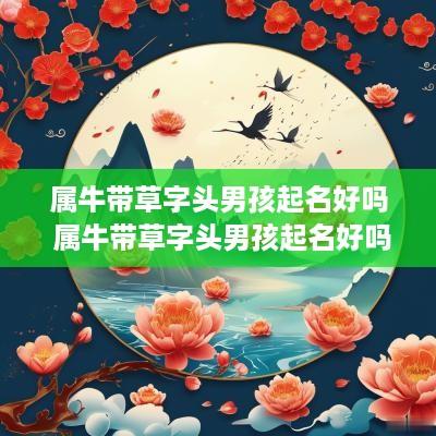 属牛带草字头男孩起名好吗 属牛带草字头男孩起名好吗