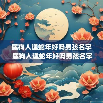 属狗人逢蛇年好吗男孩名字 属狗人逢蛇年好吗男孩名字怎么取