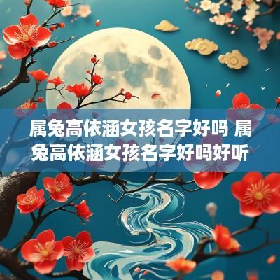 属兔高依涵女孩名字好吗 属兔高依涵女孩名字好吗好听吗