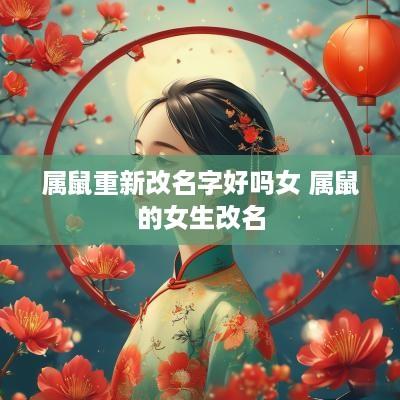 属鼠重新改名字好吗女 属鼠的女生改名