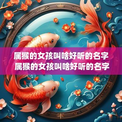 属猴的女孩叫啥好听的名字 属猴的女孩叫啥好听的名字呢
