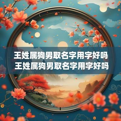 王姓属狗男取名字用字好吗 王姓属狗男取名字用字好吗