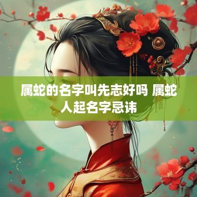 属蛇的名字叫先志好吗 属蛇人起名字忌讳