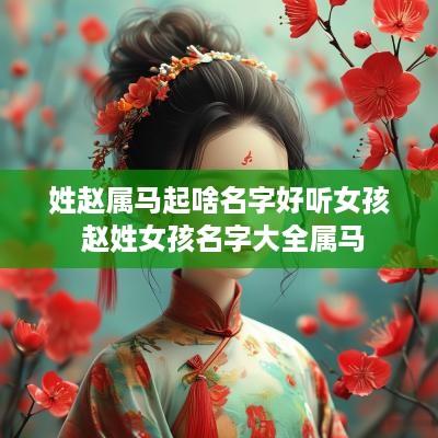 姓赵属马起啥名字好听女孩 赵姓女孩名字大全属马