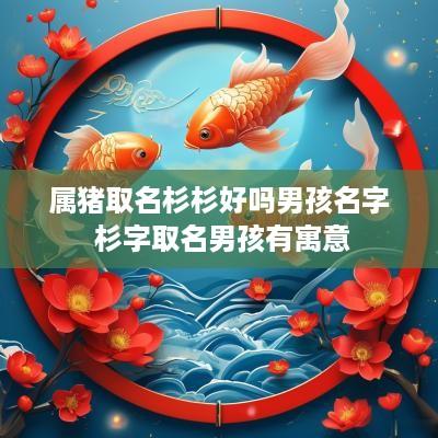 属猪取名杉杉好吗男孩名字 杉字取名男孩有寓意
