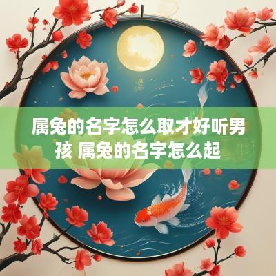 属兔的名字怎么取才好听男孩 属兔的名字怎么起