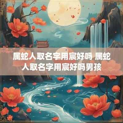 属蛇人取名字用宸好吗 属蛇人取名字用宸好吗男孩