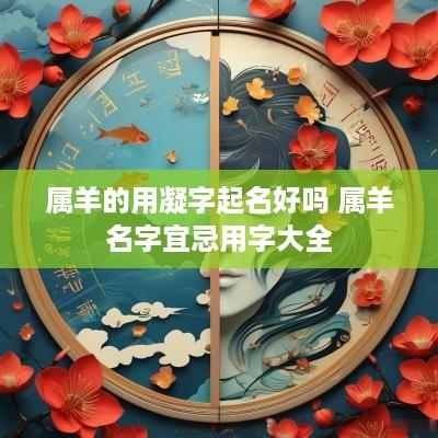 属羊的用凝字起名好吗 属羊名字宜忌用字大全