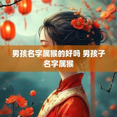 男孩名字属猴的好吗 男孩子名字属猴