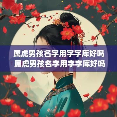 属虎男孩名字用字字库好吗 属虎男孩名字用字字库好吗怎么取