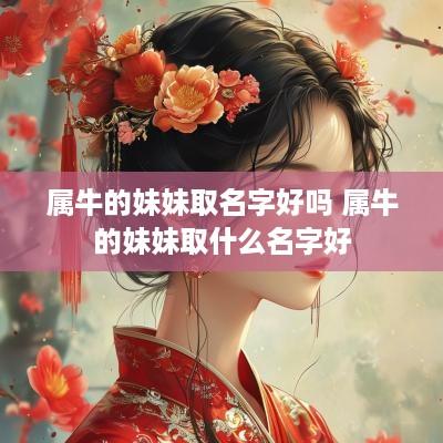 属牛的妹妹取名字好吗 属牛的妹妹取什么名字好