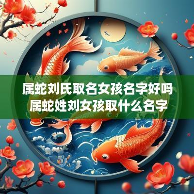 属蛇刘氏取名女孩名字好吗 属蛇姓刘女孩取什么名字