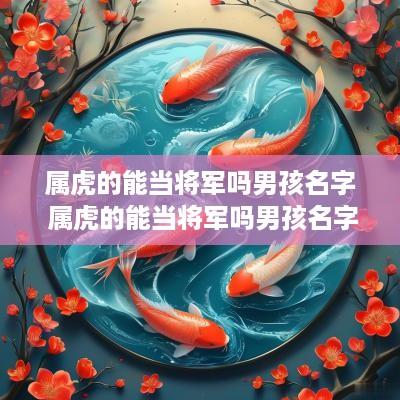 属虎的能当将军吗男孩名字 属虎的能当将军吗男孩名字大全