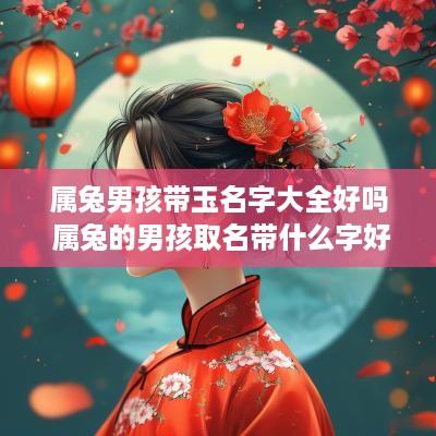 属兔男孩带玉名字大全好吗 属兔的男孩取名带什么字好