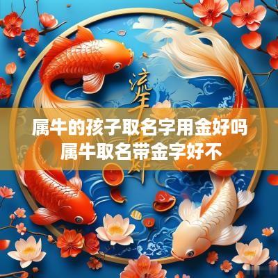 属牛的孩子取名字用金好吗 属牛取名带金字好不