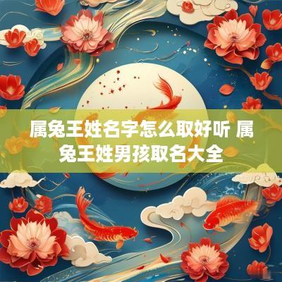 属兔王姓名字怎么取好听 属兔王姓男孩取名大全