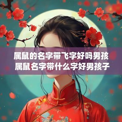 属鼠的名字带飞字好吗男孩 属鼠名字带什么字好男孩子名