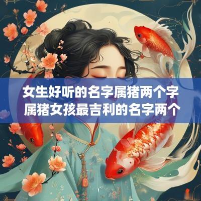 女生好听的名字属猪两个字 属猪女孩最吉利的名字两个字