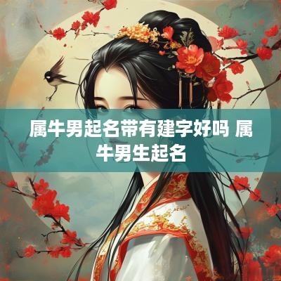 属牛男起名带有建字好吗 属牛男生起名