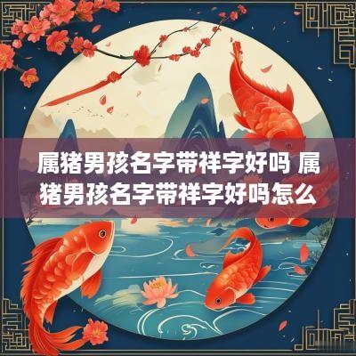 属猪男孩名字带祥字好吗 属猪男孩名字带祥字好吗怎么取