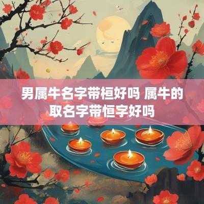 男属牛名字带桓好吗 属牛的取名字带恒字好吗