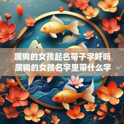 属狗的女孩起名带子字好吗 属狗的女孩名字里带什么字好
