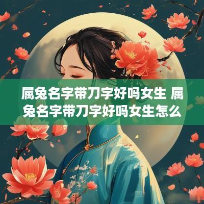 属兔名字带刀字好吗女生 属兔名字带刀字好吗女生怎么取