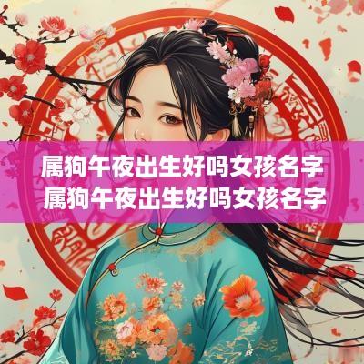 属狗午夜出生好吗女孩名字 属狗午夜出生好吗女孩名字大全