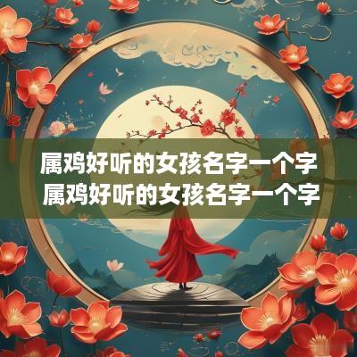 属鸡好听的女孩名字一个字 属鸡好听的女孩名字一个字好吗