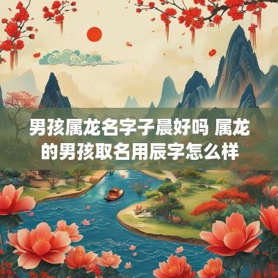 男孩属龙名字子晨好吗 属龙的男孩取名用辰字怎么样