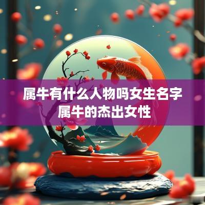 属牛有什么人物吗女生名字 属牛的杰出女性