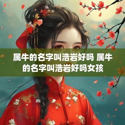 属牛的名字叫浩岩好吗 属牛的名字叫浩岩好吗女孩