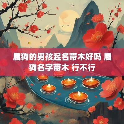 属狗的男孩起名带木好吗 属狗名字带木 行不行