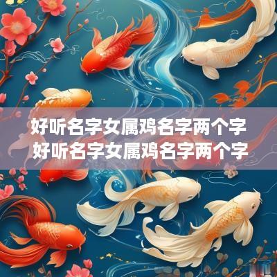 好听名字女属鸡名字两个字 好听名字女属鸡名字两个字大全