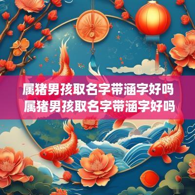 属猪男孩取名字带涵字好吗 属猪男孩取名字带涵字好吗