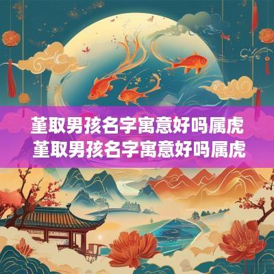 堇取男孩名字寓意好吗属虎 堇取男孩名字寓意好吗属虎的