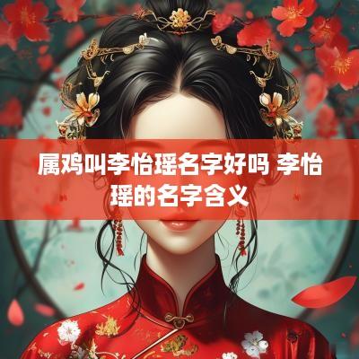 属鸡叫李怡瑶名字好吗 李怡瑶的名字含义