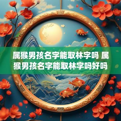 属猴男孩名字能取林字吗 属猴男孩名字能取林字吗好吗