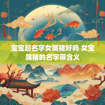 宝宝起名字女属猪好吗 女宝属猪的名字带含义