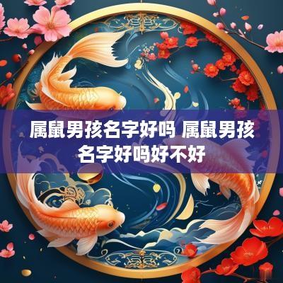 属鼠男孩名字好吗 属鼠男孩名字好吗好不好