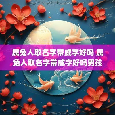 属兔人取名字带威字好吗 属兔人取名字带威字好吗男孩