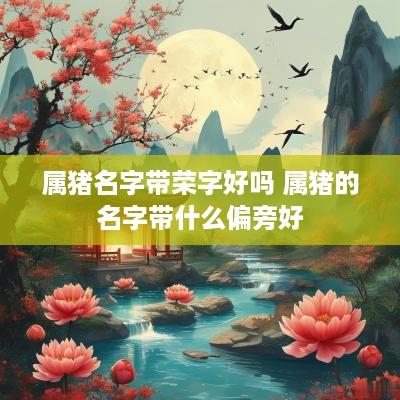属猪名字带荣字好吗 属猪的名字带什么偏旁好